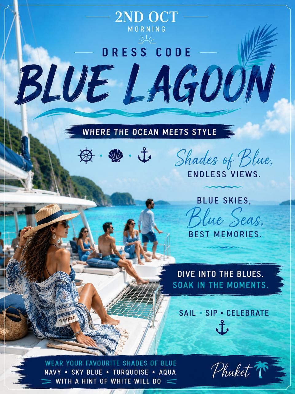 Blue Lagoon dress-code poster